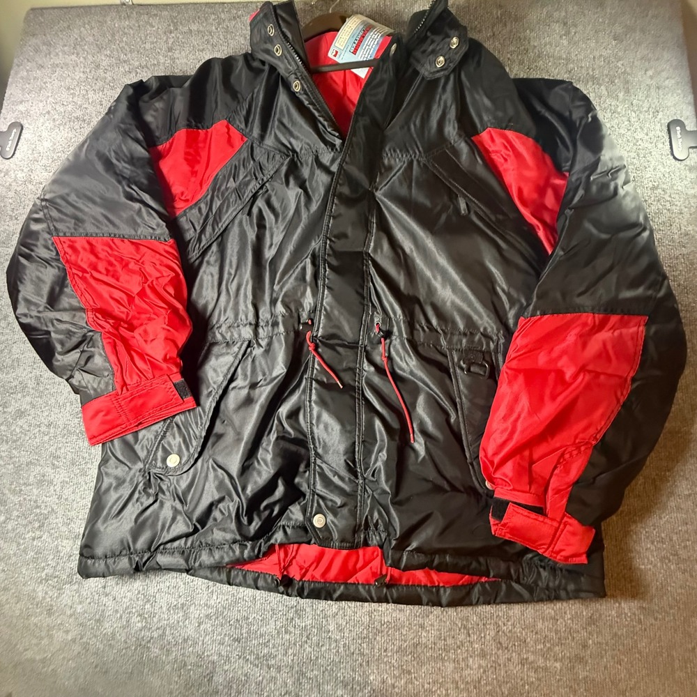 NWT Marlboro Unlimited Ski Snowboard Jacket Black Red XXL Mens Insulated Warm‎